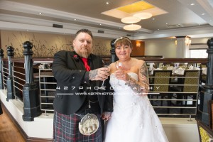 briade & groom